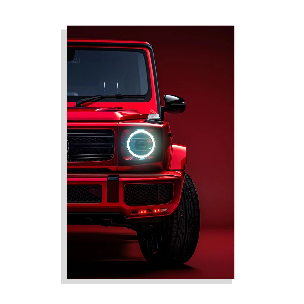 Djane Studio Neon Wall Frame | Acrylic Neon Car Frame for Living Room, Bedroom, Office & Gaming Room | Modern Home Décor | Pack of 1 | Size 12x18 Inch